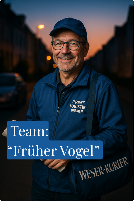 Zeitungszustellerin