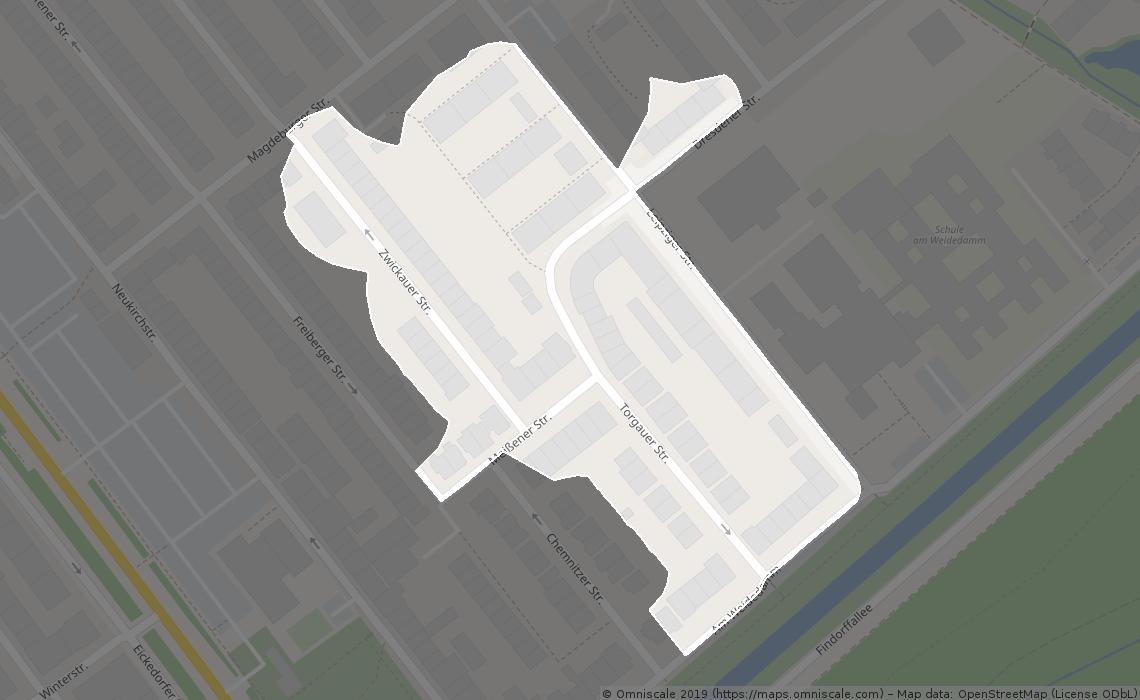 Karte des Zustellbezirks